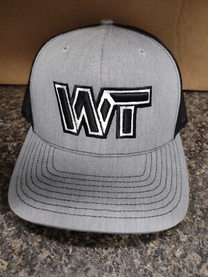 W T embroidered Charcoal Black Richardson 112 snapback hat