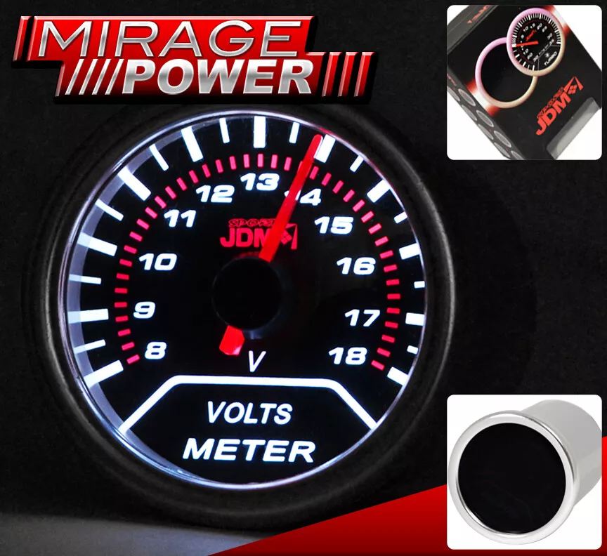 52mm Carbon Fiber Holder Cup Pod Tachometer Rpm Voltage Gauge Autometer Foto 3 de 4