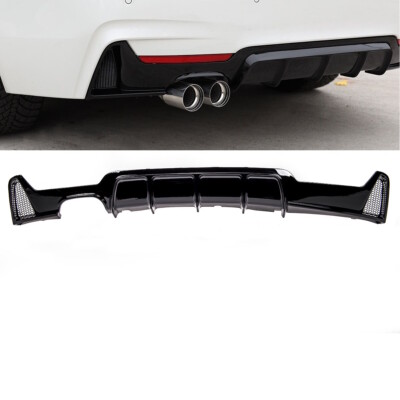 Sport Performance Heckdiffusor 2-Rohr schwarz glanz für BMW F32 F33 F36 M-Paket