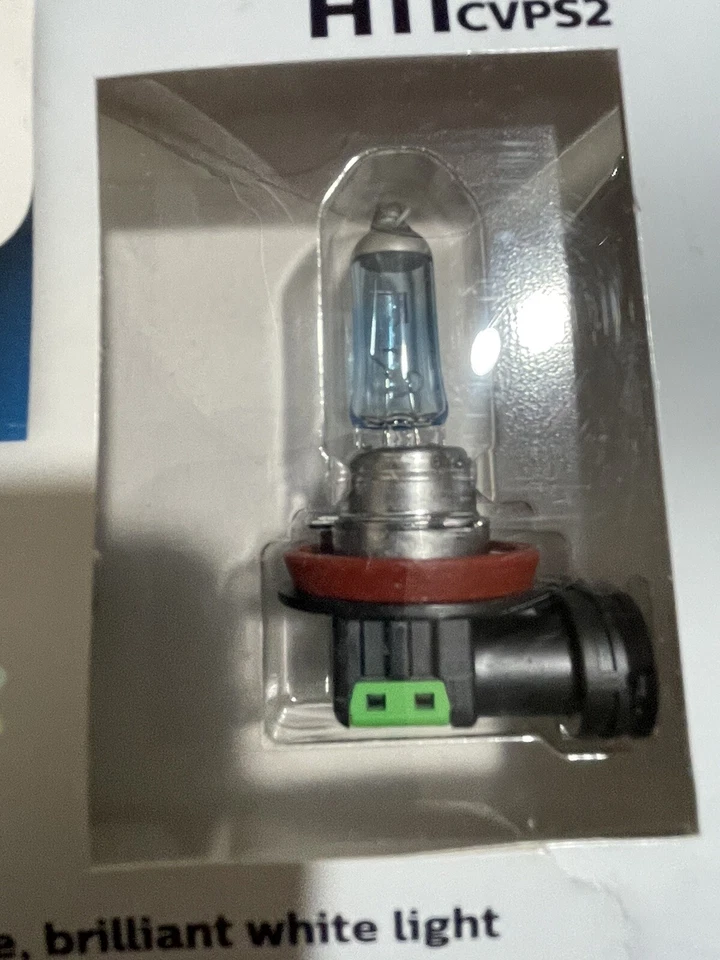 Pacote com 2 lâmpadas brancas ultra brilhantes Crystal Vision Philips Lighting 12V 55W - Imagem 2 de 4