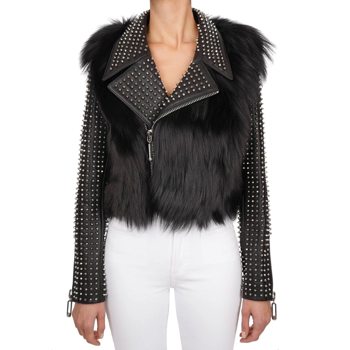 Philipp plein jacket clearance fur