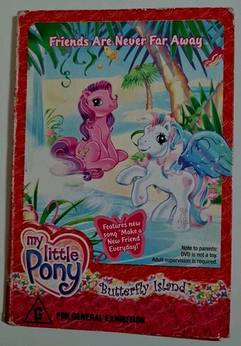 My Little Pony Friends Are Never Far Away/Butterfly Island ( DVD) Rare/FP In Aus