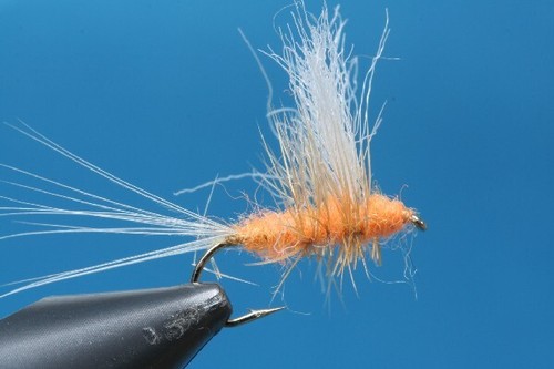 Fliegentom Trockenfliege 3 Stück Vis-a-Dun orange - Bild 2 von 3