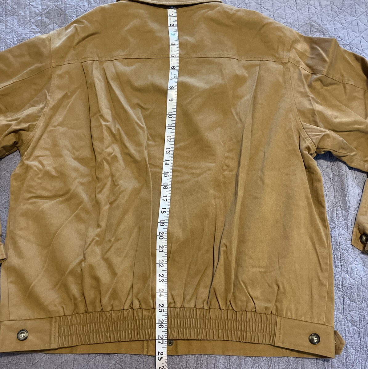 LL Bean Mens Canvas Full Zip Field Chore Jacket OFG66 Tan LL Bean Mens Canvas Full Zip Field Chore Jacket OFG66 Tan