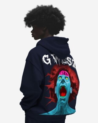 G WEST BRAIN EXPLOSION HEAVY PREMIUM OVERSIZED HOODIE