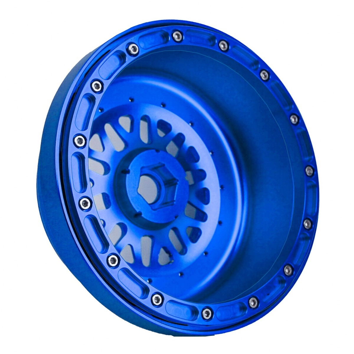 INJORA Jantes Beadlock 2.2 Super Lourdes 224g En Laiton/Alu – Déport -10mm Pour RC Crawler 1/10 – Set De 4