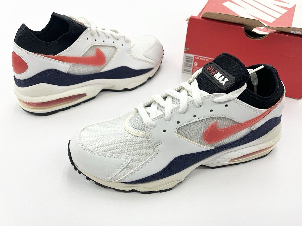 2017 Nike Air Max 93 White Habanero Red Sz 9 Men Shoes Vintage. | eBay