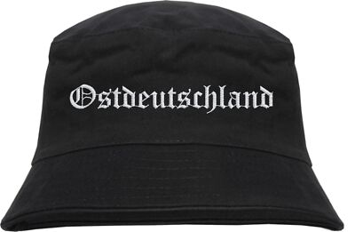 Ostdeutschland Fischerhut - Altdeutsch - bestickt -  Bucket Hat Anglerhut Hut