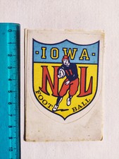 ADESIVO IOWA NFL FOOTBALL AMERICANO STICKER AUTOCOLLANT VINTAGE 80s ORIGINAL
