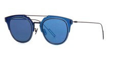 NEW DIOR COMPOSIT1.0 A2J/2A Sunglasses, Blue Ruthenium / Blue Mirror Lens
