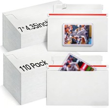 Trading Card Mailing Envelopes, 7" X 4.35" Self-Adhesive Rigid Cardboard Mailers