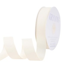50 Yard Ivory Grosgrain Ribbon 1 Inch Continuous Gift Wrap Wedding DIY Decor
