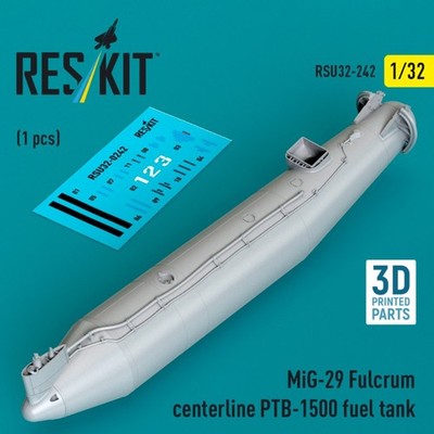 Reskit RSU32-0242 1:32 MiG-29 Fulcrum centerline PTB-1500 fuel tank (1 pcs)