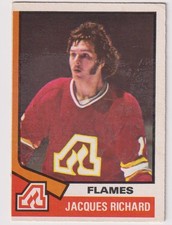 1974-75 O-pee-chee NHL #139 Jacques Richard Atlanta Flames Quebec Nordiques