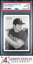 2001 BOWMAN HERITAGE #56 SCOTT ROLEN PHILLIES HOF POP 5 PSA 10