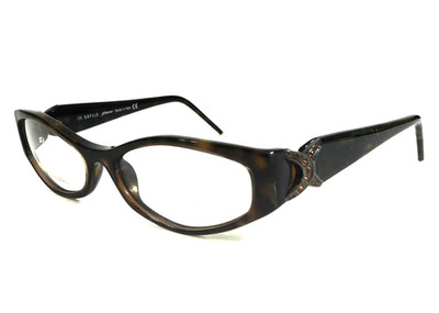 Safilo Glamour Eyeglasses Frames ANGELINA 0NGB Tortoise Brown Crystals 50-16-125