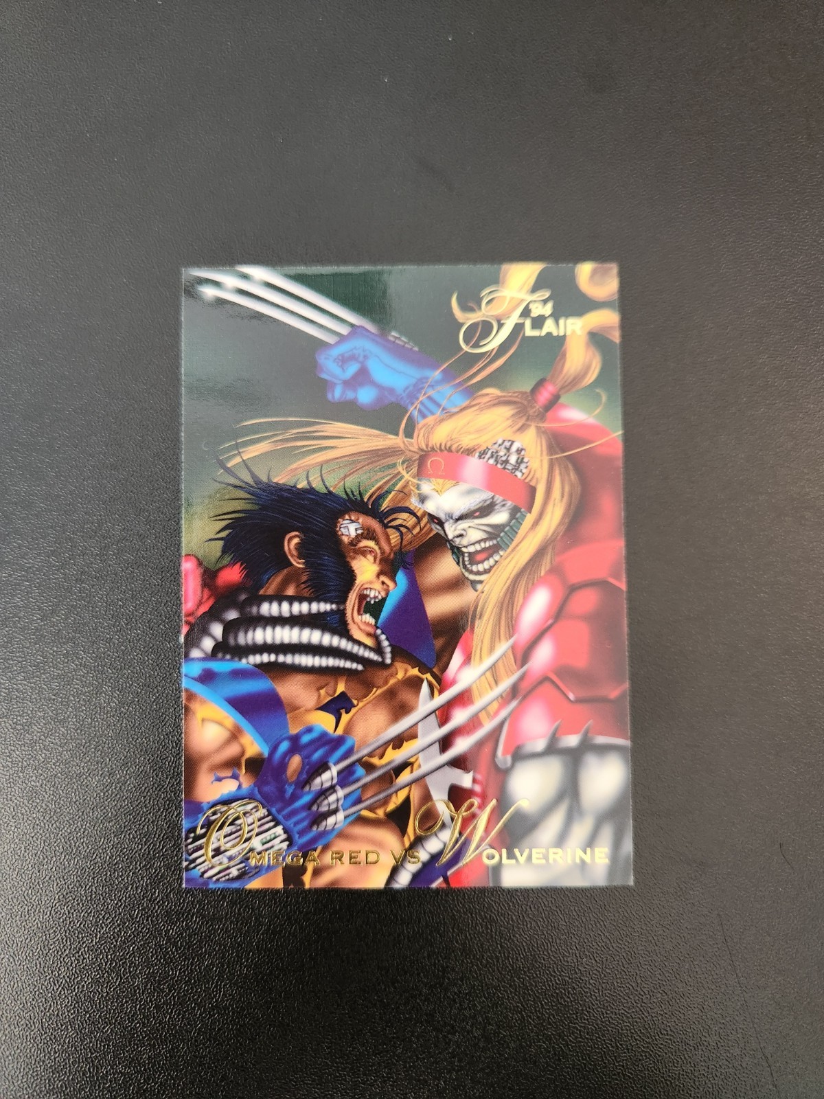1994 Fleer Flair Marvel Universe Omega Red vs Wolverine #86 Base Card