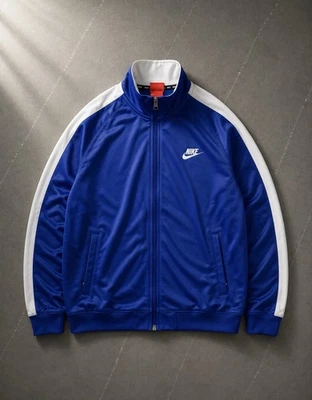 Nike Herren Trainingsjacke Track Jacket Blau Weiß Zip Jacke Gr. XL - Bild 1 von 4