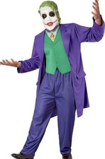 Rubies The Joker Costume Adult Large Dark Knight Trilogy Batman Mask Suit New