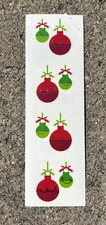 VINTAGE MRS GROSSMAN Stickers  CHRISTMAS DECORATIONS RARE *