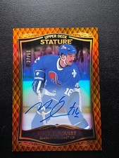 2023-24 Stature Hockey Michel Goulet Autograph Orange 37/50 Card #29