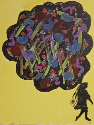 Acrylic Canvas Painting, 16x20, by R.B.