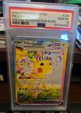 Pokemon 2024 Pikachu ex 238/191 Surging Sparks SIR Full Art Holo PSA 10