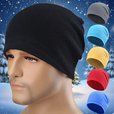 Winter Warm Cap Windproof Fleece Hat Skull Cap Running Beanie Hats for Men Women