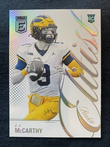 2024 Donruss Elite Football J.J. McCarthy #10 PSA 9