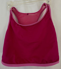 NWT Mariia Dance Wear Renata Bra Top Mesh Bk Activewear XL Fuscia/Rose ME700