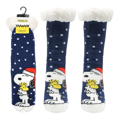 HEAT MACHINE Peanuts Snoopy Socks Sherpa lining Ladies Licensed Sizes UK 4-8