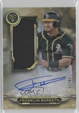 2019 Triple Threads Single Jumbo Relics Gold 20/25 Franklin Barreto Auto 0c6