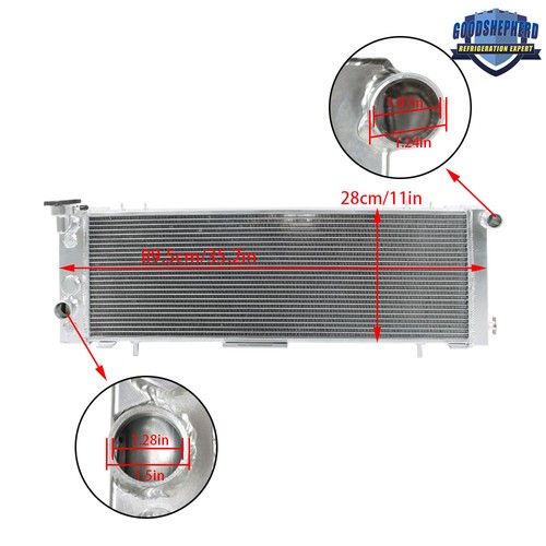 Radiador de aluminio con núcleo de 3 filas para Jeep 1991-2001 Cherokee XJ Comanche 2,5 L 4,0 L - Imagen 3 de 12