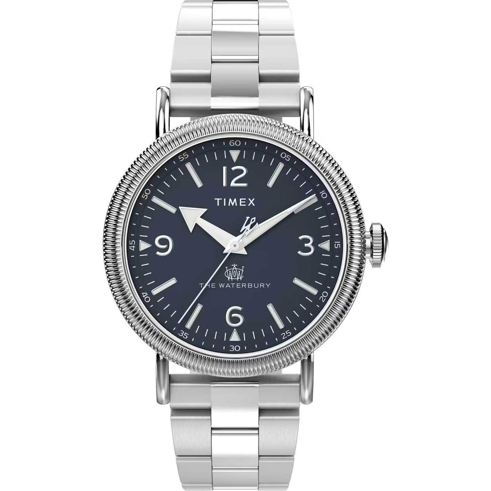 Mens Wristwatch TIMEX WATERBURY TW2W20500 Stainless Steel Blue