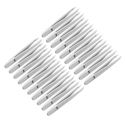 uxcell Plastic Anti-static Tweezers Precision Slant Point Tip for Jewelry Cra...
