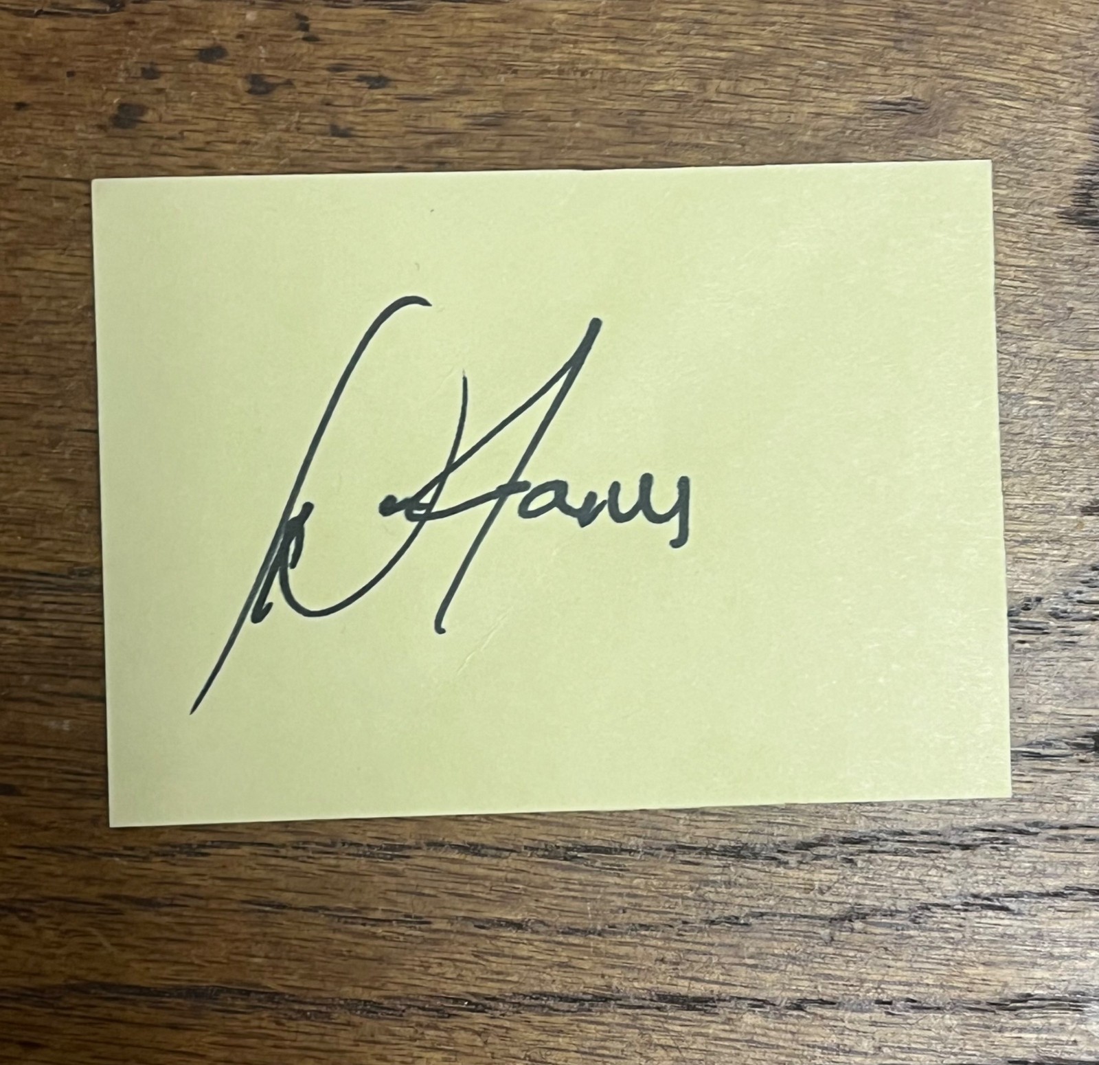 Dion James Signed Autographed Cut Index Card Milwaukee Brewers Braves