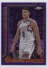 2025-26 Topps Chrome Purple Wave Refractor 72/75 Grayson Allen #107 7tw