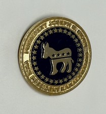President Joseph Biden Vice Kamala Harris Metal Gold-Tone Lapel Pin (P138)