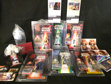 Imagen de 6 Vintage Star Wars Action Figures, Borders Cards,Phone Cards,Stickers,Pizza Hut