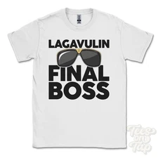 LAGAVULIN FINAL BOSS T-SHIRT funny xmas gift argyll & bute scotland ibiza parody