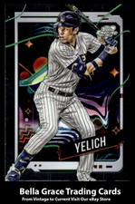 2024 Topps Chrome Cosmic Christian Yelich #123 Milwaukee Brewers MLB Baseball