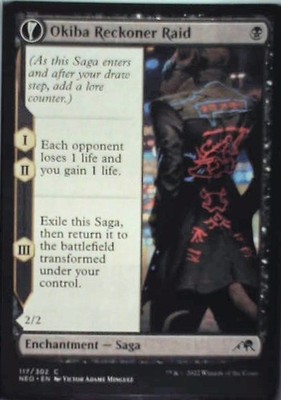 Okiba Reckoner Raid - Kamigawa: Neon Dynasty: #117, Magic: The Gathering Nm C346
