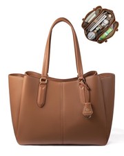 Laptop Tote Bag for Women 15.6 In Work Bags with Triple Compartments Large Fa...