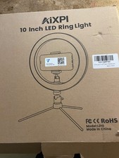 AiXPI 10 inch LED ring light with tripod stand