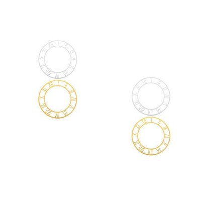 2 Pieces Dekorativer Uhrenaufkleber Uhrenherstellungsbedarf Rundes Zifferblatt