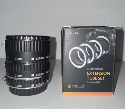 VELLO EXT-CD AF EXTENSION TUBE SET FOR CANON EOS - 13, 21, 31mm TUBES