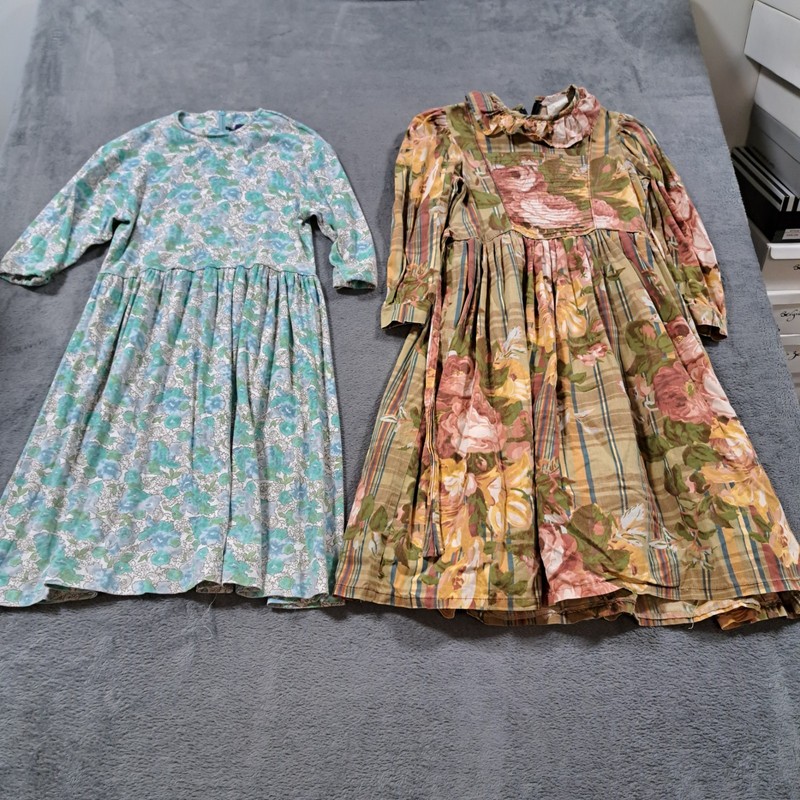 Bundle of 2 Kids Girls Clothing Dress Size 10 Casual Long Sleeve Outdoor