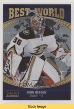 2019-20 O-Pee-Chee Platinum Best in the World John Gibson #BW-1 READ 10v6