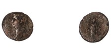 Roman Empire Hemiassarion Germanic Coin 14-19 A.D.