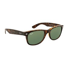 Ray-Ban RB2132 902/58 New Wayfarer Tortoise Green Polarized 55mm Sunglasses